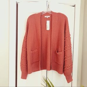 NWT Madewell bobble cardigan XS sweet dahlia